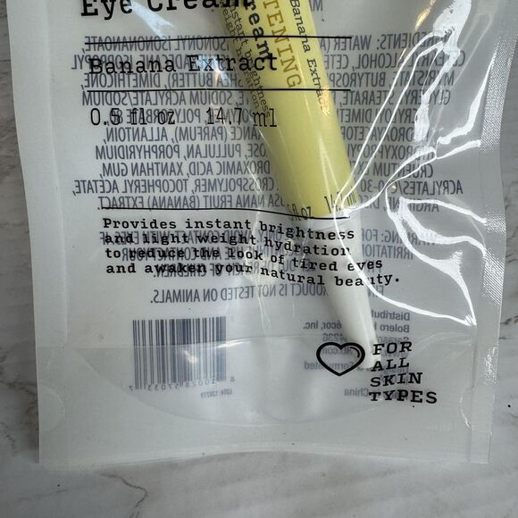 Bolero Brightening Eye Cream Banana Extract 0.5 Fl Oz All Skin Types Tube - Picture 3 of 4